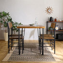 ダイニングセット ダイニングテーブルセット 5点 ダイニングチェアー 椅子 4人用 おしゃれ 北欧 シンプル テーブル 長方形 75cm 幅 カフェ風 スチール脚 【納期A】【szo-brv-5】