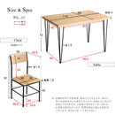 ダイニングセット ダイニングテーブルセット 5点 ダイニングチェアー 椅子 4人用 おしゃれ 北欧 シンプル テーブル 長方形 75cm 幅 カフェ風 スチール脚 【納期A】【szo-brv-5】