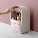 メイクボックス 大容量 コスメケース 持ち運び 化粧品 収納 かわいい おしゃれ 白 ホワイト ピンク 引き出し トレー ボトル 収納ボックス 防水 取っ手 持ち手 【納期E】【szo-cb-2dw】