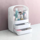 メイクボックス 大容量 コスメケース 持ち運び 化粧品 収納 かわいい おしゃれ 白 ホワイト ピンク 引き出し トレー ボトル 収納ボックス 防水 取っ手 持ち手 【納期E】【szo-cb-2dw】