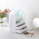 メイクボックス 大容量 コスメケース 持ち運び 化粧品 収納 かわいい おしゃれ 白 ホワイト ピンク 引き出し トレー ボトル 収納ボックス 防水 取っ手 持ち手 【納期E】【szo-cb-2dw】