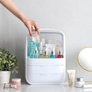 メイクボックス 大容量 コスメケース 持ち運び 化粧品 収納 かわいい おしゃれ 白 ホワイト ピンク 引き出し トレー ボトル 収納ボックス 防水 取っ手 持ち手 【納期E】【szo-cb-2dw】