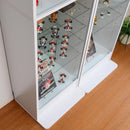 コレクションケース ハイタイプ 大型 フィギュアケース フィギュア 棚 飾る 見せる コレクションラック ボックス コレクションボード 深型 収納 白 ホワイト 黒 【納期A】【szo-clr-d-485】