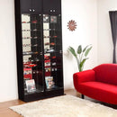 コレクションケース ハイタイプ 大型 フィギュアケース フィギュア 棚 飾る 見せる コレクションラック ボックス コレクションボード 深型 収納 白 ホワイト 黒 【納期A】【szo-clr-d-485】