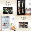 コレクションケース ハイタイプ 大型 フィギュアケース フィギュア 棚 飾る 見せる コレクションラック ボックス コレクションボード 深型 収納 白 ホワイト 黒 【納期A】【szo-clr-d-485】