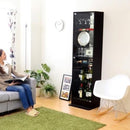 コレクションケース ハイタイプ 大型 フィギュアケース フィギュア 棚 飾る 見せる コレクションラック ボックス コレクションボード 深型 収納 白 ホワイト 黒 【納期A】【szo-clr-d-485】