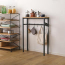 コンソールテーブル 玄関 スリム おしゃれ リビング 棚 テーブル 物置き 台 小物置き エントランス 北欧 デザイン スチール 脚 ビンテージ風 木目柄 キッチン 【納期E】【szo-clt-60】