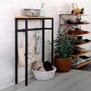 コンソールテーブル 玄関 スリム おしゃれ リビング 棚 テーブル 物置き 台 小物置き エントランス 北欧 デザイン スチール 脚 ビンテージ風 木目柄 キッチン 【納期E】【szo-clt-60】