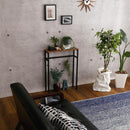 コンソールテーブル 玄関 スリム おしゃれ リビング 棚 テーブル 物置き 台 小物置き エントランス 北欧 デザイン スチール 脚 ビンテージ風 木目柄 キッチン 【納期E】【szo-clt-60】