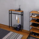 コンソールテーブル 玄関 スリム おしゃれ リビング 棚 テーブル 物置き 台 小物置き エントランス 北欧 デザイン スチール 脚 ビンテージ風 木目柄 キッチン 【納期E】【szo-clt-60】