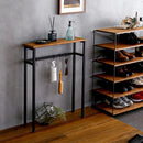 コンソールテーブル 玄関 スリム おしゃれ リビング 棚 テーブル 物置き 台 小物置き エントランス 北欧 デザイン スチール 脚 ビンテージ風 木目柄 キッチン 【納期E】【szo-clt-60】