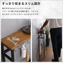 コンソールテーブル 玄関 スリム おしゃれ リビング 棚 テーブル 物置き 台 小物置き エントランス 北欧 デザイン スチール 脚 ビンテージ風 木目柄 キッチン 【納期E】【szo-clt-60】