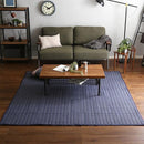 ラグ 185×185cm 正形 キルト生地 デニム調 ホットカーペット対応 すべり止め 厚手 クッション ウレタン 軽量 【納期E】【szo-drg-m】