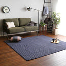 ラグ 185×185cm 正形 キルト生地 デニム調 ホットカーペット対応 すべり止め 厚手 クッション ウレタン 軽量 【納期E】【szo-drg-m】