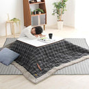 ラグ 185×185cm 正形 キルト生地 デニム調 ホットカーペット対応 すべり止め 厚手 クッション ウレタン 軽量 【納期E】【szo-drg-m】