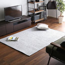 ラグ 130×185cm 長方形 デニム調 床暖房対応 すべり止め 厚み クッション ウレタンフォーム ボリューム 軽い 【納期E】【szo-drg-s】