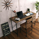 デスクセット デスク 机 椅子 チェア おしゃれ 北欧 シンプル 引き出し 一体型 ビンテージ風 カフェ風 デザイン 大人 パソコンデスク 一人暮らし ひとり暮らし 【納期E】【szo-dwv-120s】