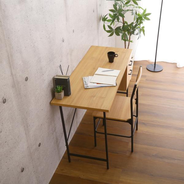 デスクセット デスク 机 椅子 チェア おしゃれ 北欧 シンプル 引き出し 一体型 ビンテージ風 カフェ風 デザイン 大人 パソコンデスク 一人暮らし ひとり暮らし 【納期E】【szo-dwv-120s】