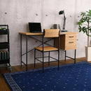 デスクセット デスク 机 椅子 チェア おしゃれ 北欧 シンプル 引き出し 一体型 ビンテージ風 カフェ風 デザイン 大人 パソコンデスク 一人暮らし ひとり暮らし 【納期E】【szo-dwv-120s】