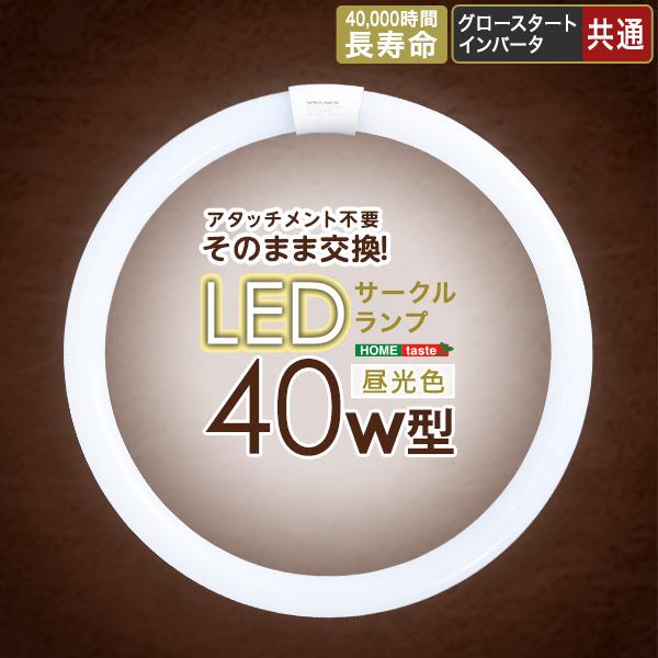 サークルランプ LED 電球 40W型 昼光色 アタッチメント不要 長寿命 長持ち 広範囲 グロー式 インバータ式 共通 省エネ エコ AC直結 工事不要 そのまま 交換可能 【納期C】【szo-edc-r40】