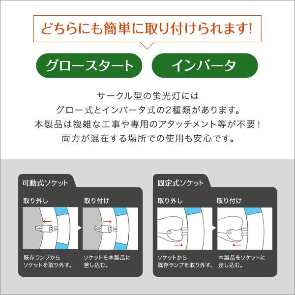 サークルランプ LED 電球 40W型 昼光色 アタッチメント不要 長寿命 長持ち 広範囲 グロー式 インバータ式 共通 省エネ エコ AC直結 工事不要 そのまま 交換可能 【納期E】【szo-edc-r40】