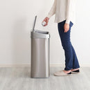 ゴミ箱 50L 自動開閉 センサー式 大容量 大型 大きい サイズ おしゃれ スリム ステンレス ボタン 開く 閉じる 蓋 電池式 軽い 軽量 キッチン リビング オフィス 【納期E】【szo-elco】