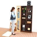 シューズラック 2個セット ミラー付き 鏡 下駄箱 シューズボックス 玄関収納 スリム 細い コンパクト 省スペース 可動棚 ラック 収納棚 リビング シンプル 北欧 【納期A】【szo-ets-9030-set】