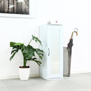 シューズラック 2個セット ミラー付き 鏡 下駄箱 シューズボックス 玄関収納 スリム 細い コンパクト 省スペース 可動棚 ラック 収納棚 リビング シンプル 北欧 【納期A】【szo-ets-9030-set】