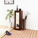 シューズラック 2個セット ミラー付き 鏡 下駄箱 シューズボックス 玄関収納 スリム 細い コンパクト 省スペース 可動棚 ラック 収納棚 リビング シンプル 北欧 【納期A】【szo-ets-9030-set】