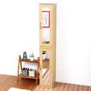 シューズラック 2個セット ミラー付き 鏡 下駄箱 シューズボックス 玄関収納 スリム 細い コンパクト 省スペース 可動棚 ラック 収納棚 リビング シンプル 北欧 【納期A】【szo-ets-9030-set】