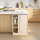 カウンター下収納 引き戸 薄型 スリム おしゃれ 収納棚 省スペース 目隠し 白 ホワイト 約 幅60cm 高さ85cm 木目 北欧 ナチュラル 可動棚 幅木避け 巾木除け 扉 【納期E】【szo-fkss-6020】