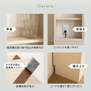 カウンター下収納 引き戸 薄型 スリム ワイド 幅広 おしゃれ 収納棚 省スペース 目隠し ホワイト 約 幅90cm 高さ85cm 北欧 ナチュラル 可動棚 幅木避け 巾木除け 【納期E】【szo-fkss-9015】
