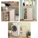 カウンター下収納 引き戸 約 幅90cm 高さ85cm 薄型 スリム ホワイト 白 木目 北欧 ナチュラル ワイド おしゃれ 収納棚 省スペース 可動棚 幅木避け 巾木除け 【納期E】【szo-fkss-9020】