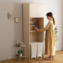 ゴミ箱上ラック 約 幅60cm 食器棚 収納棚 ごみ箱上 キッチン リビング デッドスペース 有効活用 可動棚 おしゃれ シンプル ナチュラル 奥行約40cm 高さ180cm 【納期E】【szo-fllw-t2s】