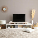 モニター台 ワイド 幅広 幅110cm テレビ台 TV台 オープンラック パソコンモニター 引き出し無し シンプル 棚 置き台 収納スペース 白 ホワイト おしゃれ 北欧 【納期E】【szo-fmd-110】