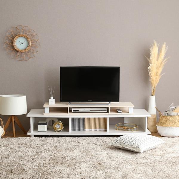 モニター台 ワイド 幅広 幅110cm テレビ台 TV台 オープンラック パソコンモニター 引き出し無し シンプル 棚 置き台 収納スペース 白 ホワイト おしゃれ 北欧 【納期E】【szo-fmd-110】