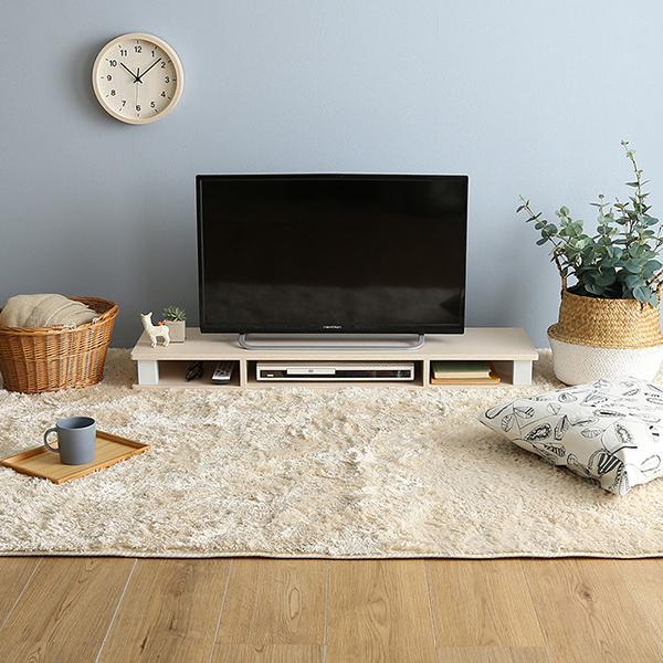 モニター台 ワイド 幅広 幅110cm テレビ台 TV台 オープンラック パソコンモニター 引き出し無し シンプル 棚 置き台 収納スペース 白 ホワイト おしゃれ 北欧 【納期E】【szo-fmd-110】