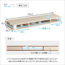 モニター台 ワイド 幅広 幅110cm テレビ台 TV台 オープンラック パソコンモニター 引き出し無し シンプル 棚 置き台 収納スペース 白 ホワイト おしゃれ 北欧 【納期E】【szo-fmd-110】