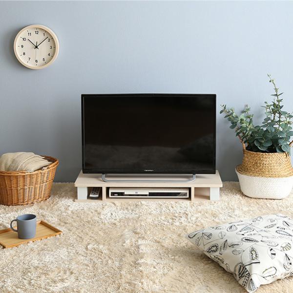モニター台 80cm 幅 パソコンモニター台 テレビ台 TV台 オープンラック 引き出しなし シンプル 棚 置き台 収納スペース 白 ホワイト おしゃれ 北欧 ナチュラル 【納期E】【szo-fmd-80】