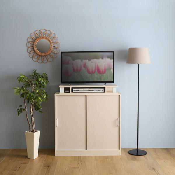 モニター台 80cm 幅 パソコンモニター台 テレビ台 TV台 オープンラック 引き出しなし シンプル 棚 置き台 収納スペース 白 ホワイト おしゃれ 北欧 ナチュラル 【納期E】【szo-fmd-80】