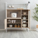 レンジ台 コンパクト 小さめ 省スペース 小型 食器棚 収納 おしゃれ 北欧 スライドレール 炊飯器置き 電子レンジ置き キッチンラック ホワイト 白 コンセント 【納期A】【szo-fra-90r】