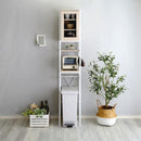 食器棚 スリム 細い 省スペース おしゃれ 北欧 ゴミ箱上収納 白 ホワイト 棚 コンパクト オープンラック キッチンラック 木目 背面化粧 ビンテージ風 カフェ風 【納期E】【szo-fra-t1ss】