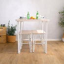 ダイニングセット 4人 用 ダイニングテーブルセット 4点セット テーブル ダイニングベンチ 椅子 チェアー おしゃれ 北欧 白 ホワイト モダン 天板 厚み 四人掛け 【納期E】【szo-frcb-4】