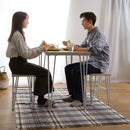 ダイニングセット ダイニングテーブル ダイニングチェア 椅子 スツール 2脚 おしゃれ 北欧 白 ホワイト 木目 シンプル カフェ風 天板 厚み 2人掛け 2人用 腰掛け 【納期E】【szo-frd-3】