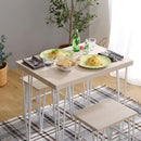 ダイニングセット ダイニングテーブル ダイニングチェア 椅子 スツール 2脚 おしゃれ 北欧 白 ホワイト 木目 シンプル カフェ風 天板 厚み 2人掛け 2人用 腰掛け 【納期E】【szo-frd-3】