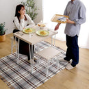 ダイニングセット ダイニングテーブル ダイニングチェア 椅子 スツール 2脚 おしゃれ 北欧 白 ホワイト 木目 シンプル カフェ風 天板 厚み 2人掛け 2人用 腰掛け 【納期E】【szo-frd-3】