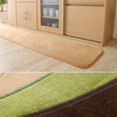 ラグ 洗える マイクロファイバー キッチンマット 北欧 無地 ラグマット ロング 長い 240×65cm 【納期E】【szo-frg-k-l】