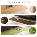 ラグ 洗える マイクロファイバー キッチンマット 北欧 無地 ラグマット ロング 長い 240×65cm 【納期E】【szo-frg-k-l】