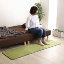 ラグ 180×50cm 洗える マイクロファイバー キッチンマット ベッドサイド ソファサイド 北欧 無地 【納期E】【szo-frg-k-s】