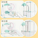 ジャングルジム 室内用 玩具 遊具 家庭用 おもちゃ 折りたたみ 滑り台 省スペース 収納 すべり台 ブランコ 鉄棒 コンパクト 子供 クリスマス 誕生日 プレゼント 【納期E】【szo-fvn】